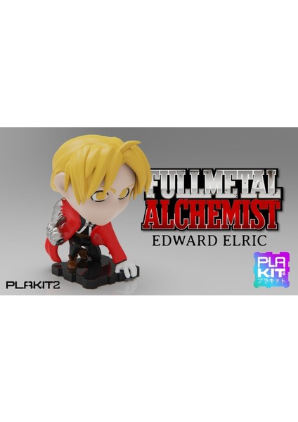 Fullmetal Alchemist Edward (Plakit2 Serisi) (Sadece Plastik Aparattır!!!) 3D