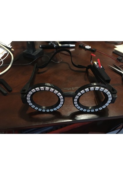 Arduino Nano Için 24 LED (2.1 ") Neopiksel Gözlük (Plastik Aparattır!!!) 3D fiyatları