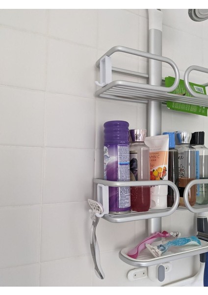 Oxo Duş Caddy Kancası (Sadece Plastik Aparattır!!!) 3D