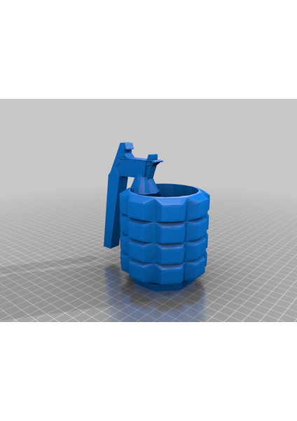 El Bombası Kupası (+Şişe Açıcı ile Sürüm) (Plastik Aparattır!!!) 3D
