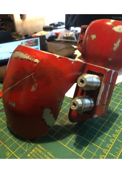 Mandalorian Boba Tarzı Diz Zırhı (Sadece Plastik Aparattır!!!) 3D