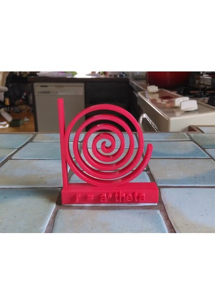 Günlük Denklem #3 - Spiral R = A*theta (Plastik Aparattır!!!) 3D