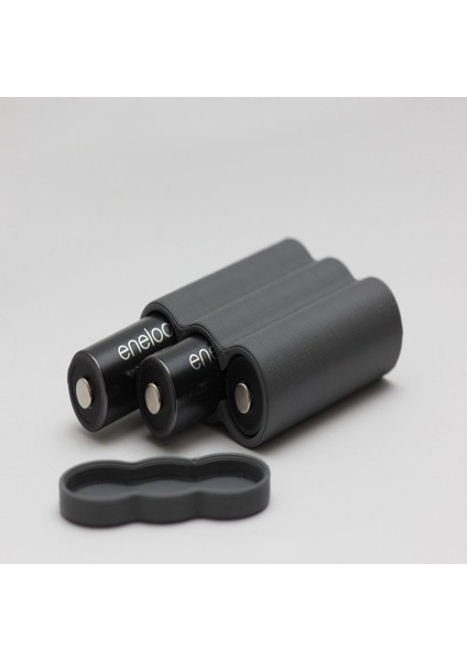 3x ve 4x Aa Pil Kılıfı (Kutu) Eneloop (Sadece Plastik Aparattır!!!) 3D