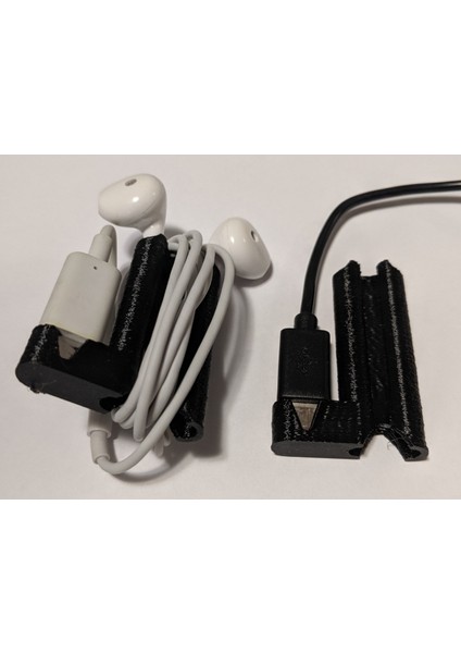USB Için Kulaklık Sargısı Type-C Kulaklıklar Openscad (Sadece Plastik Aparattır!!!) 3D modelleri
