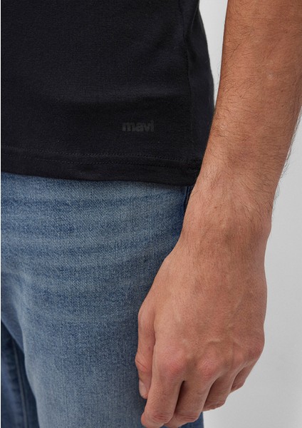 2li Bisiklet Yaka Erkek Basic Tişört 0611283-900