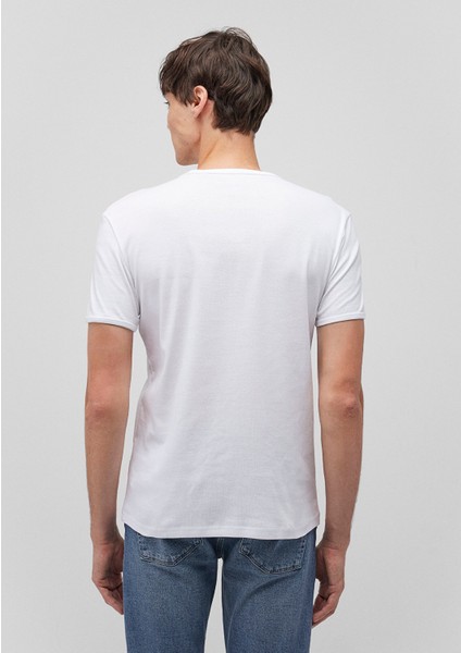 2li Bisiklet Yaka Erkek Basic Tişört 0611286-620