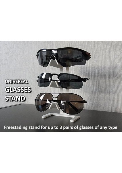 Evrensel Gözlükler Stand (Plastik Aparattır!!!) 3D