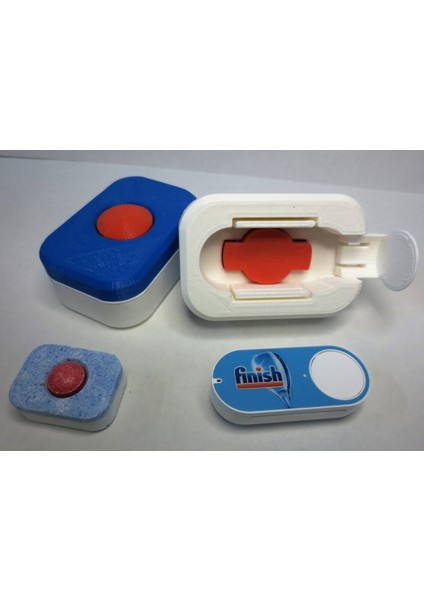 Bitiren Bulaşık Makinesi Deterjanı Çizgi Düğmesi Zırhı (Plastik Aparattır!!!) 3D