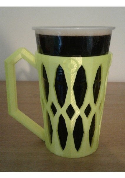 Plastik Pint Bardak Tutucu (Sadece Plastik Aparattır!!!) 3D