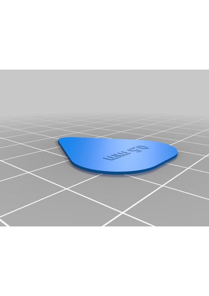 Melek / Pick (Arabulucu) - Çeşitli Boyutlar: 0.4 Ila 1.3 mm (Sadece Plastik Aparattır!!!) 3D modelleri