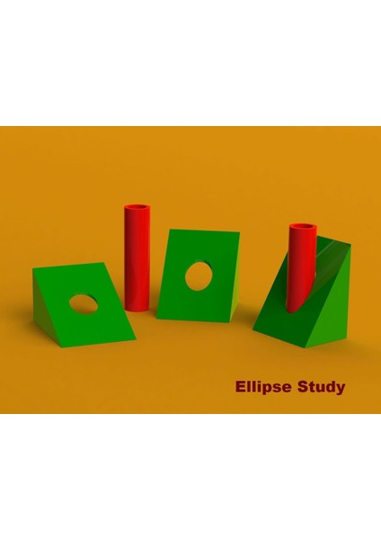 Elips Çalışması (Sadece Plastik Aparattır!!!) 3D