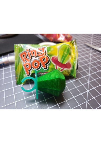 Yüzük Pop Gizli Halka Tutucu (Sadece Plastik Aparattır!!!) 3D
