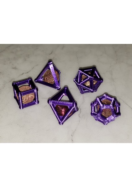 Openscad'de Platonik Katı Madeni Para Tuzakları (Sadece Plastik Aparattır!!!) 3D