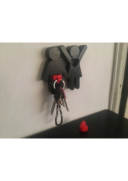 Ana Key'in Sahibi (Çift/aile Için) Anahtar Zincirleri (Sadece Plastik Aparattır!!!) 3D