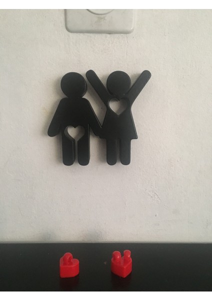 Ana Key'in Sahibi (Çift/aile Için) Anahtar Zincirleri (Sadece Plastik Aparattır!!!) 3D