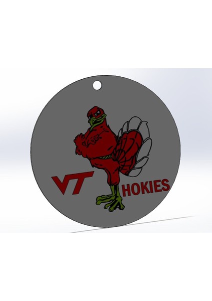 Tam Boyutlu Hokie Madeni Para (Plastik Aparattır!!!) 3D