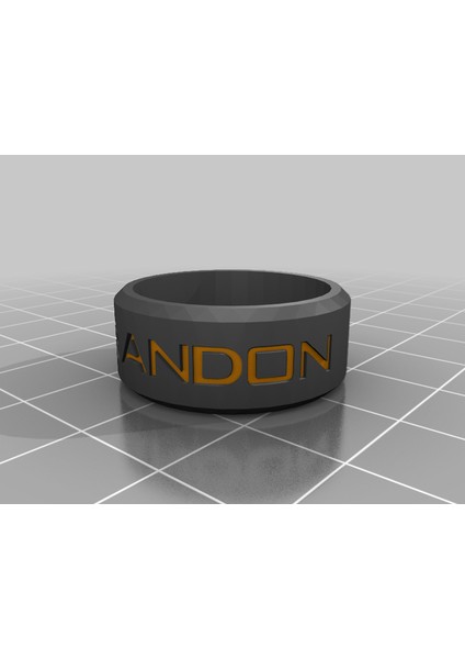 Hadi Gidelim Brandon Ring (Sadece Plastik Aparattır!!!) 3D