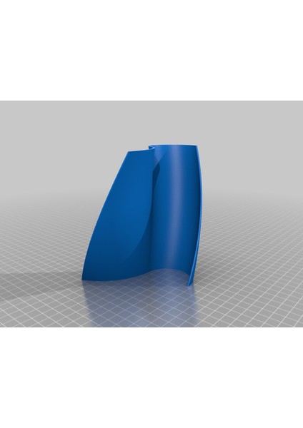 Dikey Eksen Rüzgar Türbini Vawt Ø133MM (Sadece Plastik Aparattır!!!) 3D indirimleri