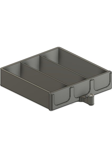 3 Yuvalı Çekmece (Sadece Plastik Aparattır!!!) 3D