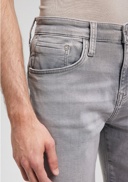 Brian Sporty Açık Gri Jean Şort 0418485151