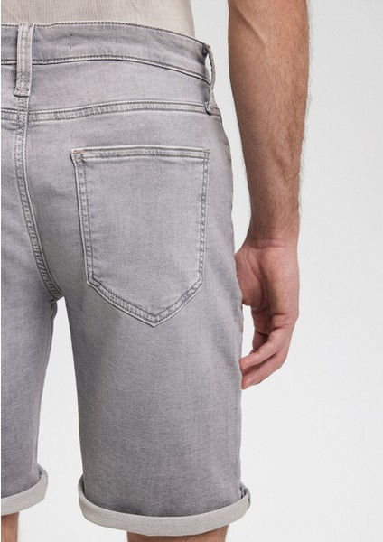 Brian Sporty Açık Gri Jean Şort 0418485151