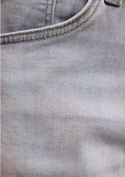 Brian Sporty Açık Gri Jean Şort 0418485151