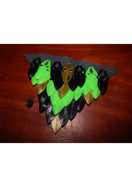 Scalemaille Zırhı ve Kravat Için "düğüm" (Sadece Plastik Aparattır!!!) 3D
