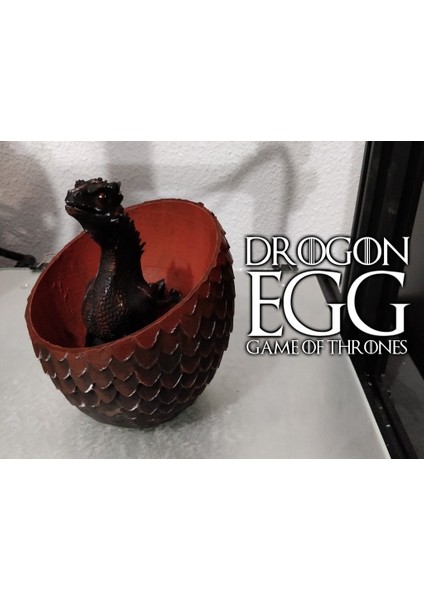 Drogon Egg (Game Of Thrones) (Sadece Plastik Aparattır!!!) 3D