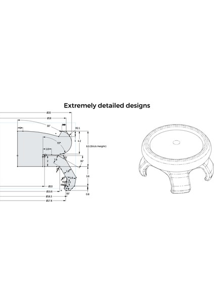 Playstation 4 Dualshock Aım Başparmak Çubuğu (Sadece Plastik Aparattır!!!) 3D modelleri