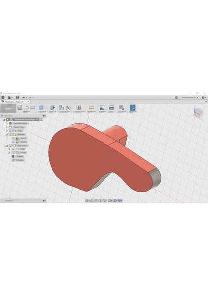 Western Style Flush Için Düğme (Plastik Aparattır!!!) 3D