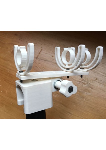 Monopod Için Av Tüfeği Mikrofon Montajı Tersine Çevrilmiş (Plastik Aparattır!!!) 3D