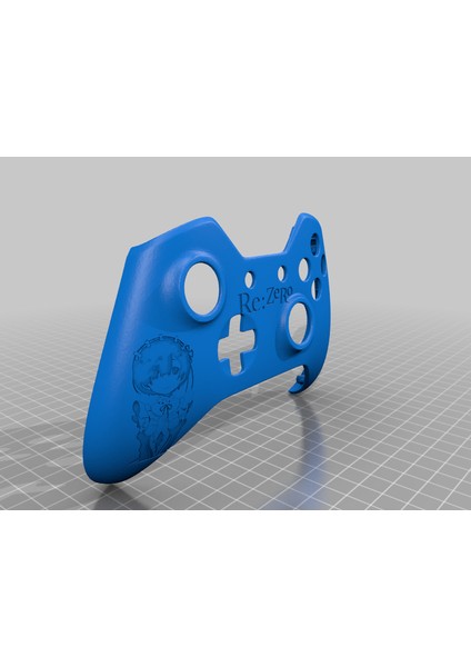 Xbox One S Özel Denetleyici Kabuğu: Rem Re:zero Sürümü (Sadece Plastik Aparattır!!!) 3D modelleri