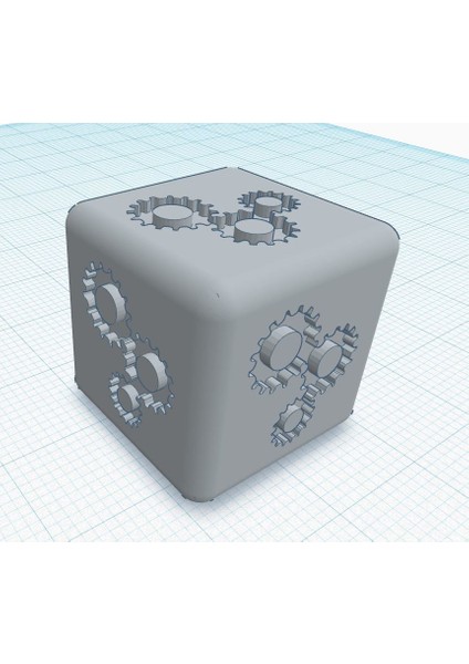 Işe Yaramaz Dişli Dosyası ile Işe Yaramaz Zar (Plastik Aparattır!!!) 3D