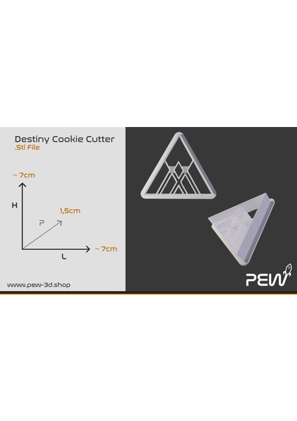 Destiny Warlock Logosu - Kurabiye Kesici (Sadece Plastik Aparattır!!!) 3D indirimleri