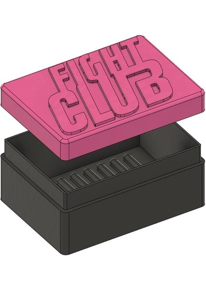 Dövüş Kulübü Sabun Bulaşık Kutusu (Sadece Plastik Aparattır!!!) 3D