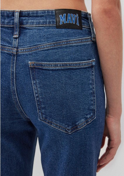 Cindy Kolej Indigo Mavisi Vintage Jean Pantolon 100277-85272