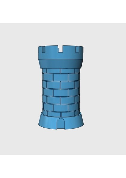 Kale Zar Konteyneri (Plastik Aparattır!!!) 3D