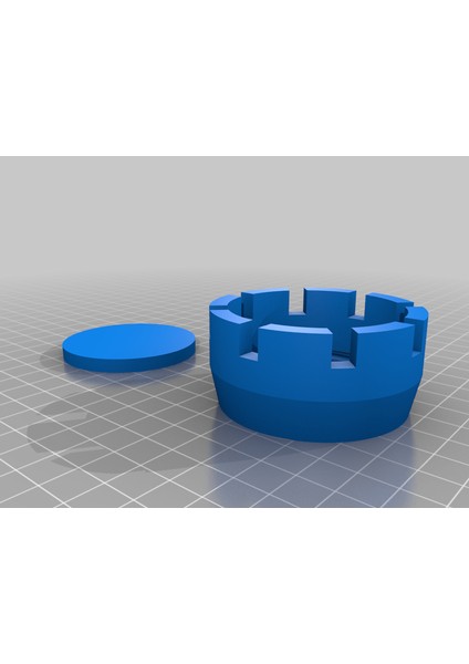 Kale Zar Konteyneri (Plastik Aparattır!!!) 3D indirimleri