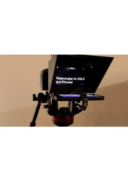 Dslr Kameralar Için iPhone / Cep Telefonu Teleprompter (Sadece Plastik Aparattır!!!) 3D