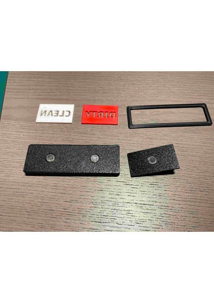 Bulaşık Makinesi Kayar Temiz/kirli Işaret (Sadece Plastik Aparattır!!!) 3D indirimleri