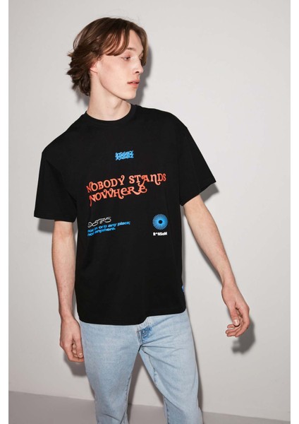 Nobody Oversize Siyah T-Shirt fiyatları