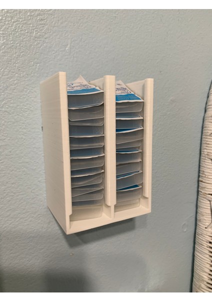 Medicine Dolap Rafı Için Kontakt Lens Dispenser (Sadece Plastik Aparattır!!!) 3D