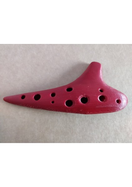 Düzgün 12 Delikli Soprano Ocarina (Sadece Plastik Aparattır!!!) 3D