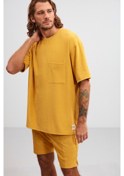 Timothy Relaxed Oversize Safran Sarı T-Shirt fırsatları