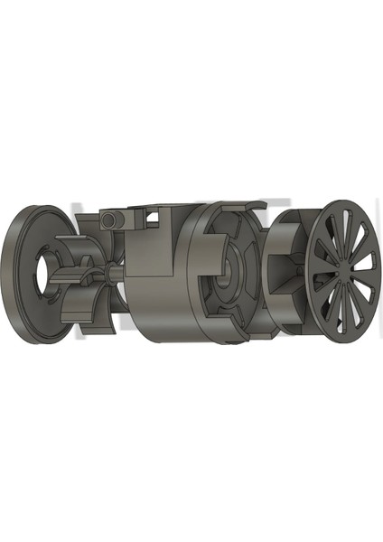 Hava ile Çalışan Baskın Sireni (Sadece Plastik Aparattır!!!) 3D modelleri