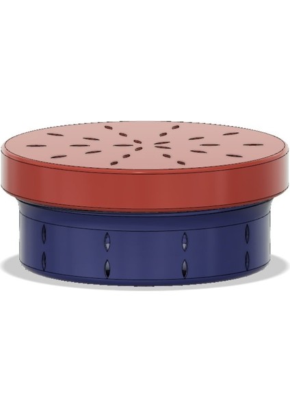 Dişli Silika Jel Teneke Kutu (Sadece Plastik Aparattır!!!) 3D