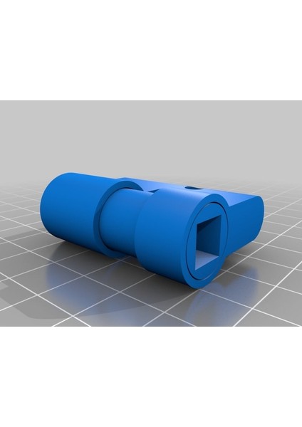 Dolap Kilit Profili Silindir Kapı Kilidi (Sadece Plastik Aparattır!!!) 3D