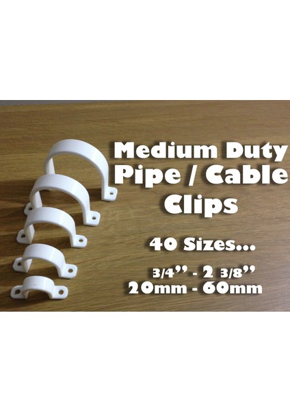 Boru Klips / Kablo Klipsi 20MM Ila 60 mm Tüm Boyutlar (Sadece Plastik Aparattır!!!) 3D fiyatları
