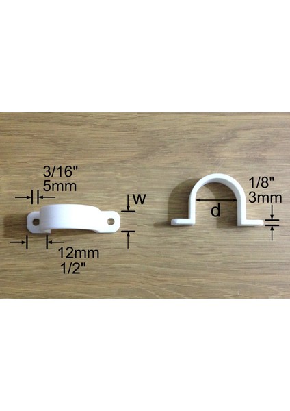 Boru Klips / Kablo Klipsi 20MM Ila 60 mm Tüm Boyutlar (Sadece Plastik Aparattır!!!) 3D modelleri