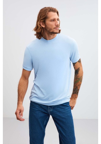 Valley Relaxed Regular Mavi T-Shirt modelleri